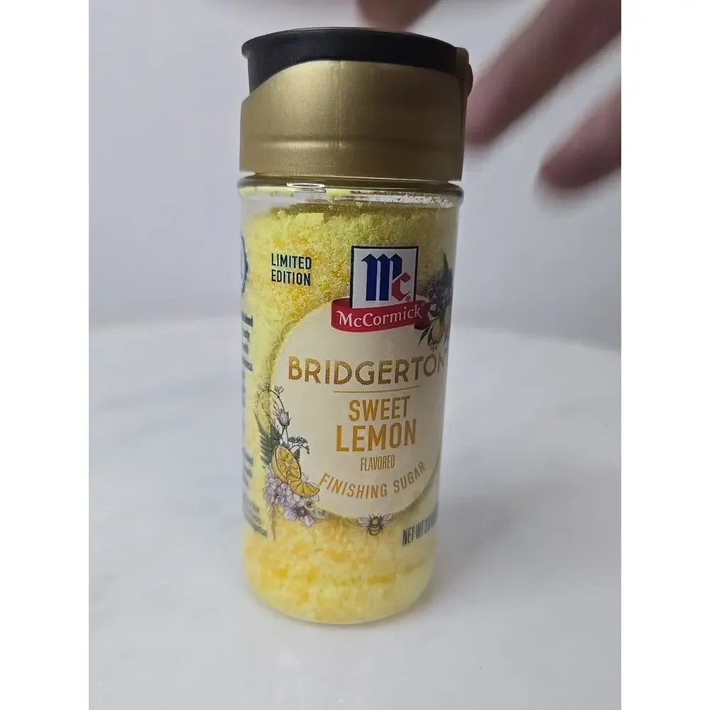 McCormick x Bridgerton 3.45 oz Finishing Sugar Bottle, Sweet Lemon NEW